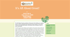 Desktop Screenshot of itsallaboutgrout.com